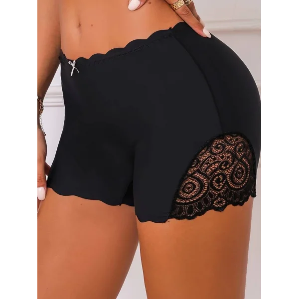 Kadın Dantelli Yüksek Bel Boxer Kadın Külot
