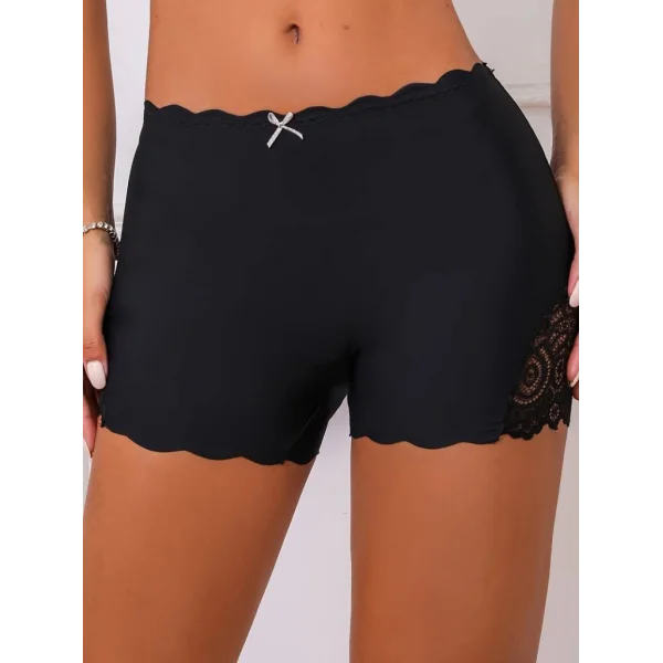 Kadın Dantelli Yüksek Bel Boxer Kadın Külot