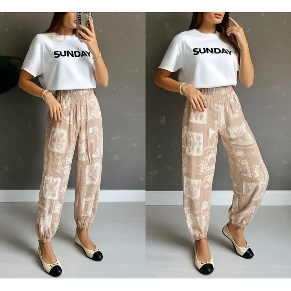 Kadın Desenli Süprem Pantolon