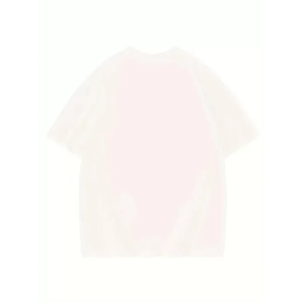 Kadın Eğlenceli Harf NY Baskılı Bisiklet Yaka Tişört - Rahat Polyester, Makinede Yıkanabilir - Yaz ve Fitness için Mükemmel, Yuvarlak Yaka- Beyaz