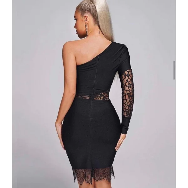 Kadın endil Yaka Gül Detay Fırsat ürün ini Elbise