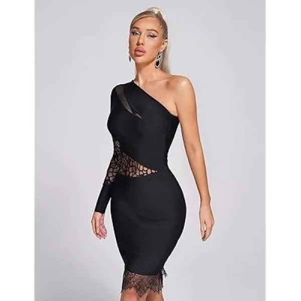 Kadın endil Yaka Gül Detay Fırsat ürün ini Elbise