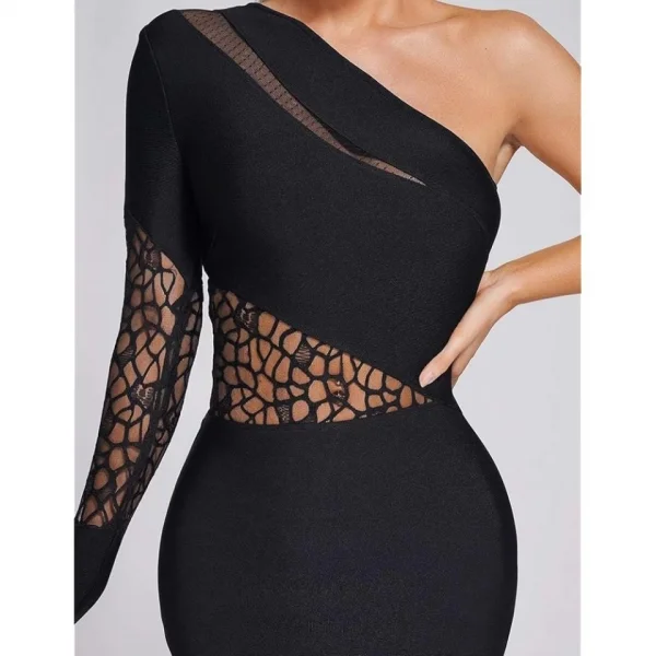 Kadın endil Yaka Gül Detay Fırsat ürün ini Elbise