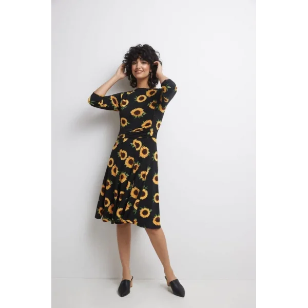 Kadın Fakir Kol Bisiklet Yaka Midi Mikro Elbise