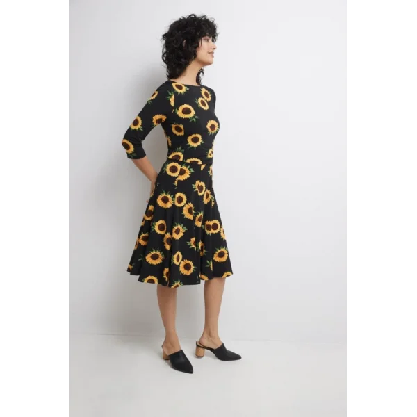 Kadın Fakir Kol Bisiklet Yaka Midi Mikro Elbise