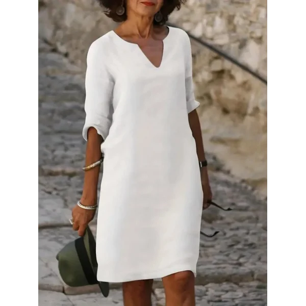 Kadın Fakir Kol V Yaka Aerobin Elbise