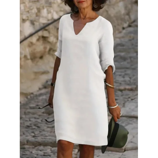 Kadın Fakir Kol V Yaka Aerobin Elbise