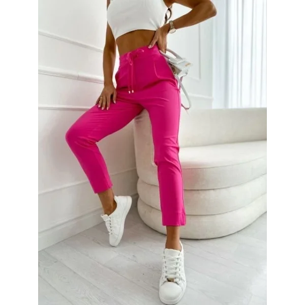 Kadın İki İplik Kumaş Dar Kesim Pantolon