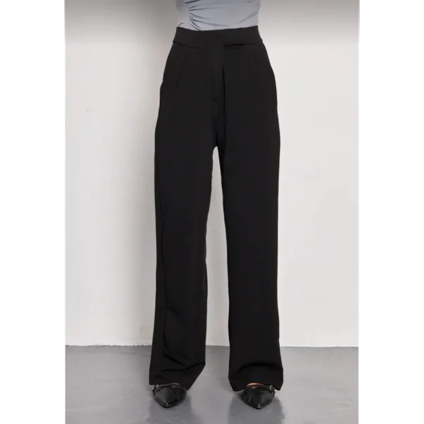 Kadin ikralı Cirt Kapama iyah Palazzo Pantolon  iyah