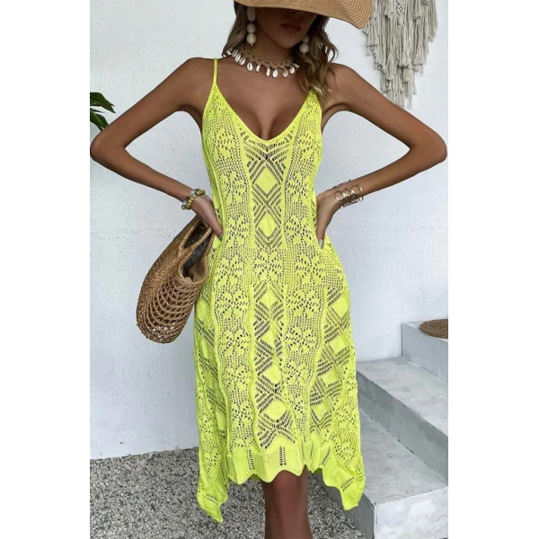 Kadın Ince Askılı Triko Elbise