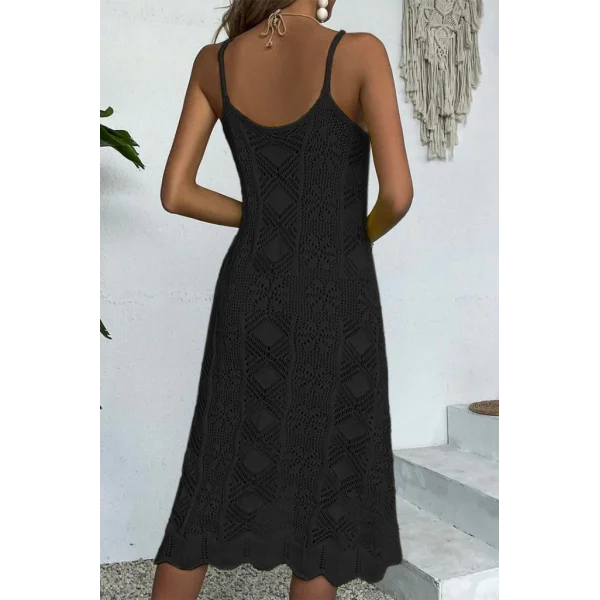 Kadın Ince Askılı Triko Elbise
