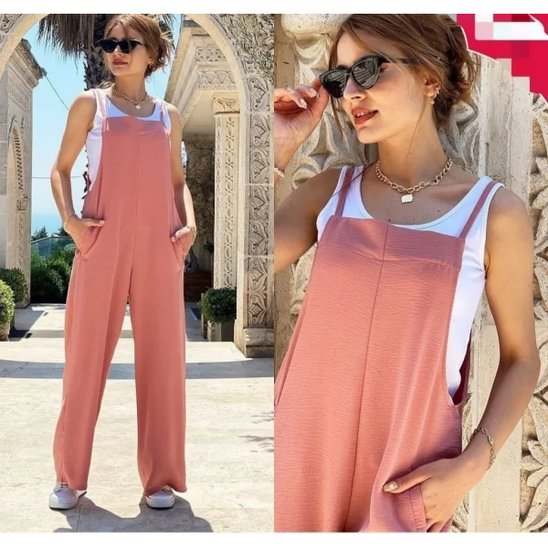 Kadın İp Askılı Atlet Detay Aerobin Salaş Tulum