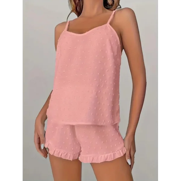 Kadın Ip Askılı Atlet Ve Alt Pon Pon Aerobin Short Takım