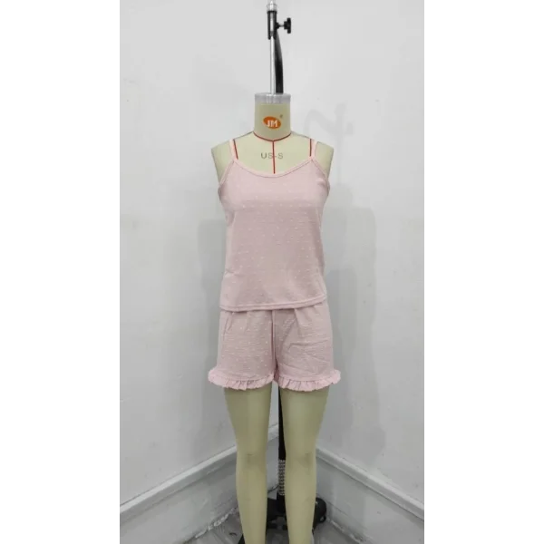 Kadın Ip Askılı Atlet Ve Alt Pon Pon Aerobin Short Takım