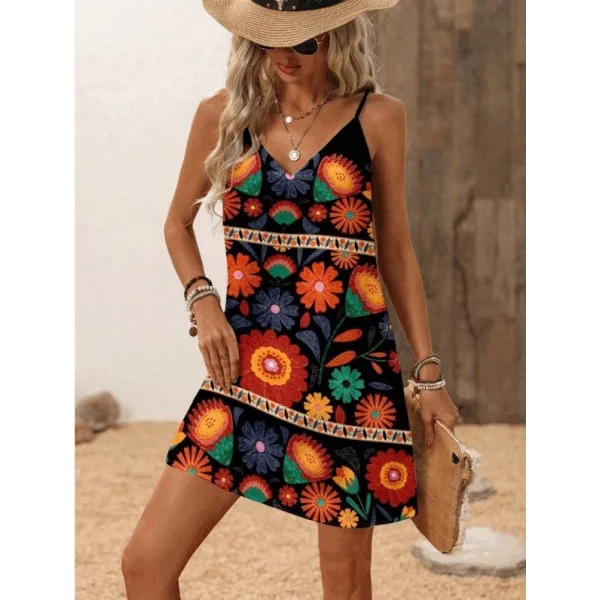 Kadın Ip Askılı V Yakalı Süprem Elbise