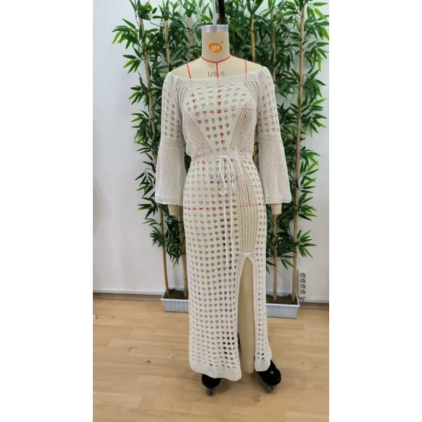 Kadın Ispanyol Kollu Triko Tam Boy Pareo