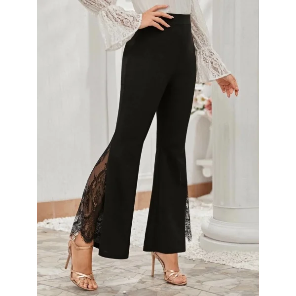 Kadın Ispanyol Paçadantel Detay Dalgıç Tayt