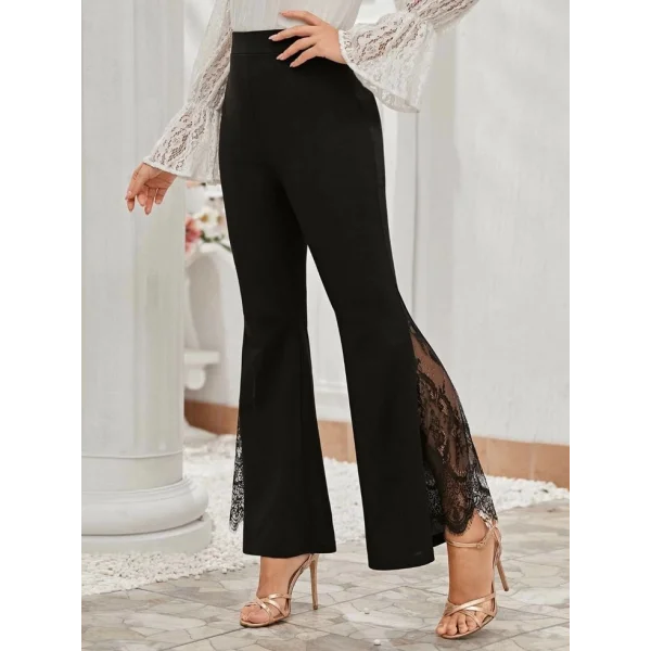 Kadın Ispanyol Paçadantel Detay Dalgıç Tayt