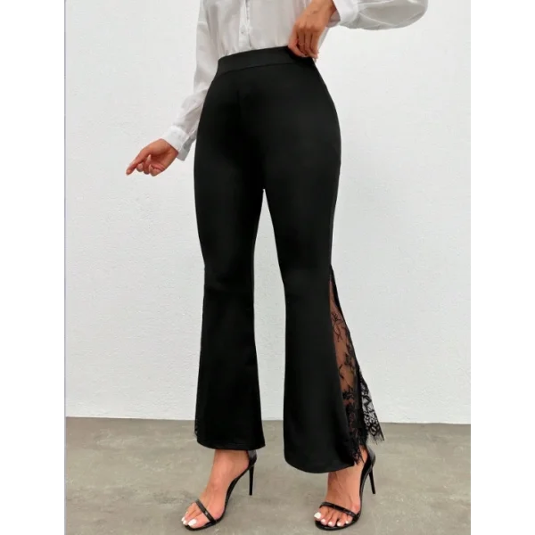 Kadın Ispanyol Paçadantel Detay Dalgıç Tayt