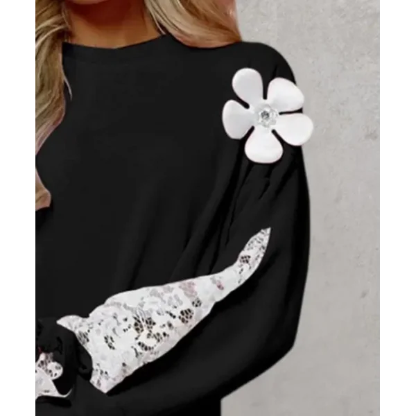 Kadın İthal Kumaş Dantel Detay Tasarım Fırsat ürün Bluz