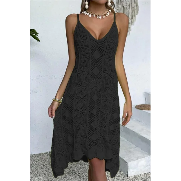 Kadın Kalın Askılı Triko Elbise