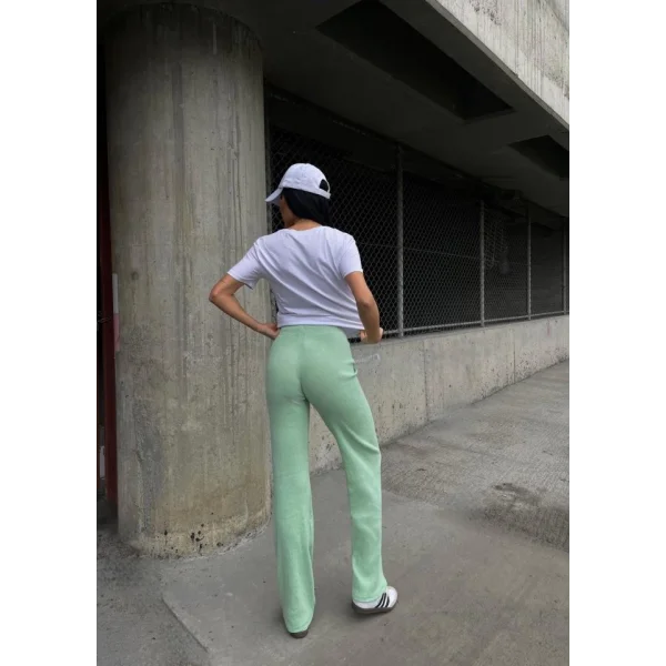 Kadın Kaşkorse Kumaş Ispanyol Paça Pantolon