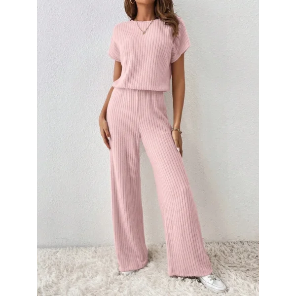 Kadın Kısa Kollu Beli Lastikli Kalın Fitilli Kaşkorse Salaş Tulum