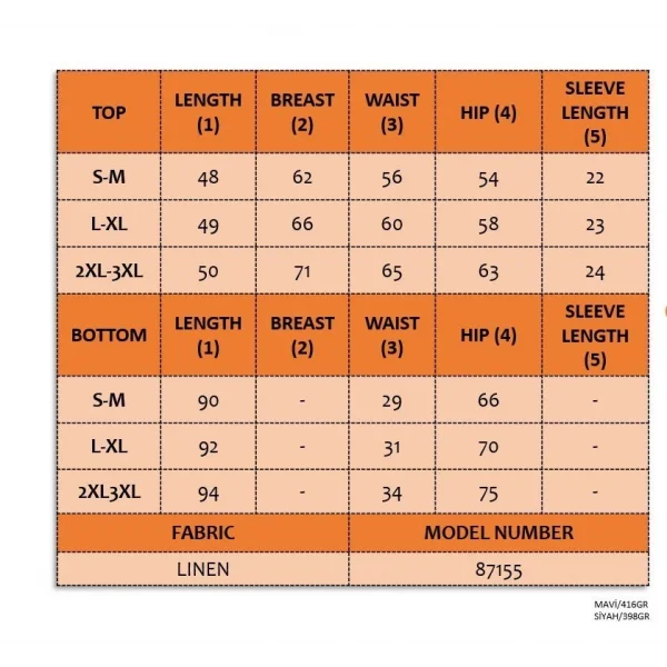 Kadın Kısa Kollu Bisiklet Yaka Bluz Etekli Ithal Keten Ikili Takım