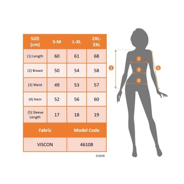 Kadın Kısa Kollu Bisiklet Yaka Desenli Viskon Bluz