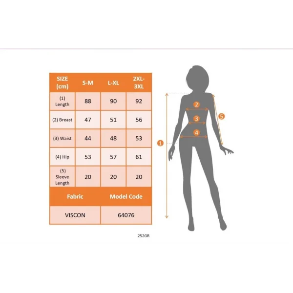 Kadın Kısa Kollu Bisiklet Yaka Desenli Viskon Elbise