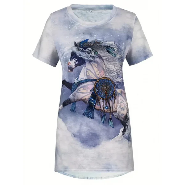 Kadın Kısa Kollu Bisiklet Yaka Salaş Süprem Bluz