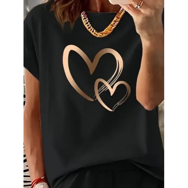 Kadın Kısa Kollu Bisiklet Yaka Viskon Iki Iplik Bluz Ve Short Ikili Takım