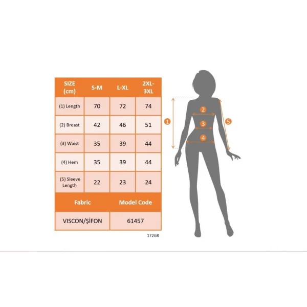 Kadın Kısa Kollu çiçek Nakışlı V Yakalı Viskon Bluz