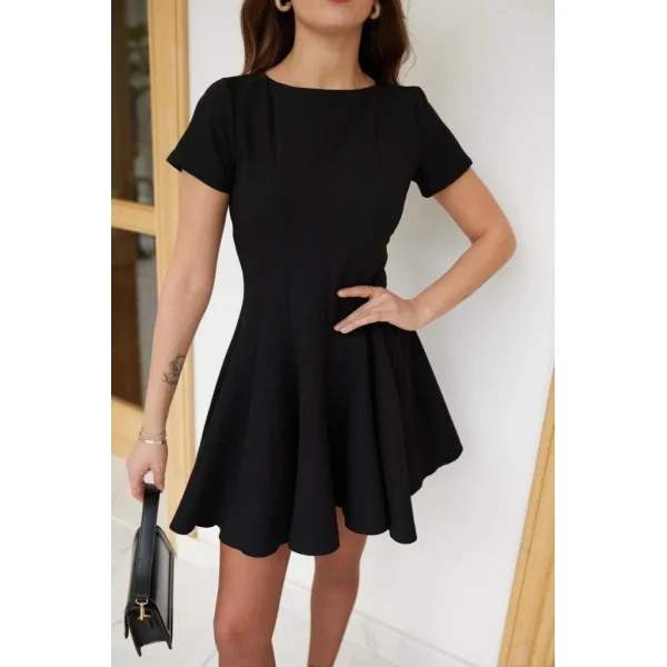 Kadın Kısa Kollu Kiloş Ithal Krep Elbise