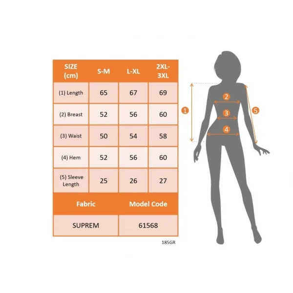 Kadın Kısa Kollu V Yakalı Desenli Süprem Bluz
