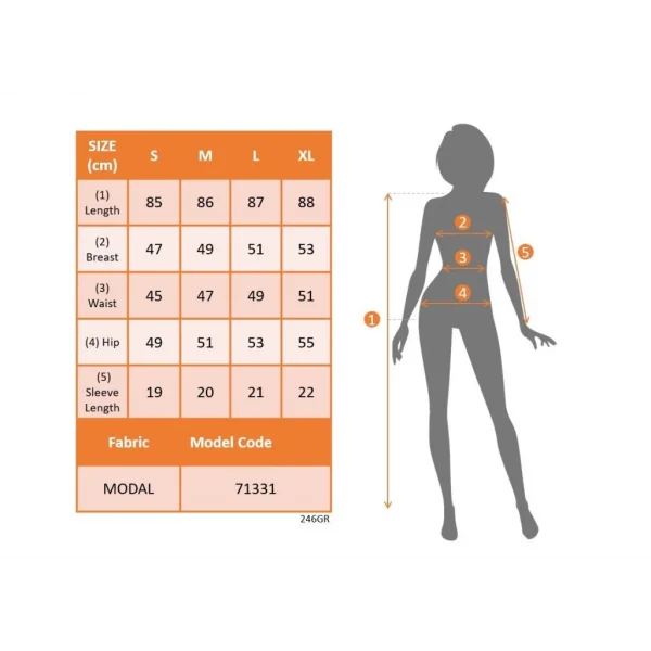 Kadın Kısa Kollu V Yakalı Ribanalı Modal Mini Elbise