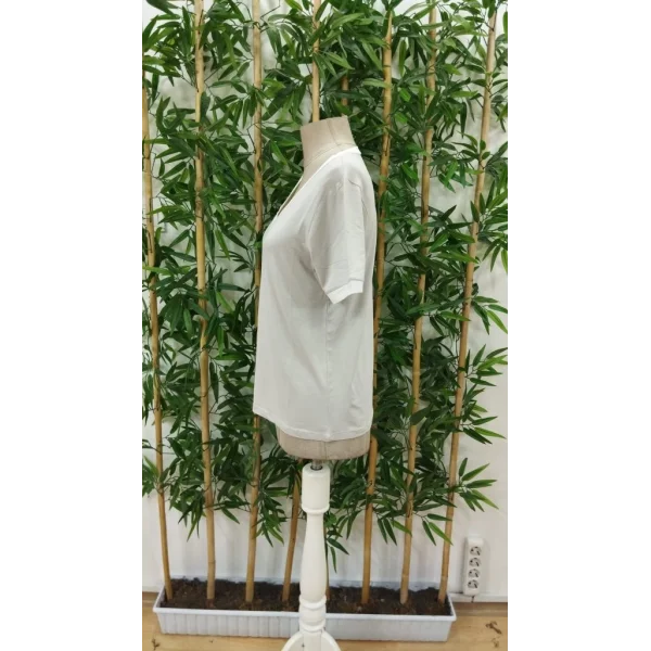 Kadın Kısa Kollu V Yakalı Viskon Bluz