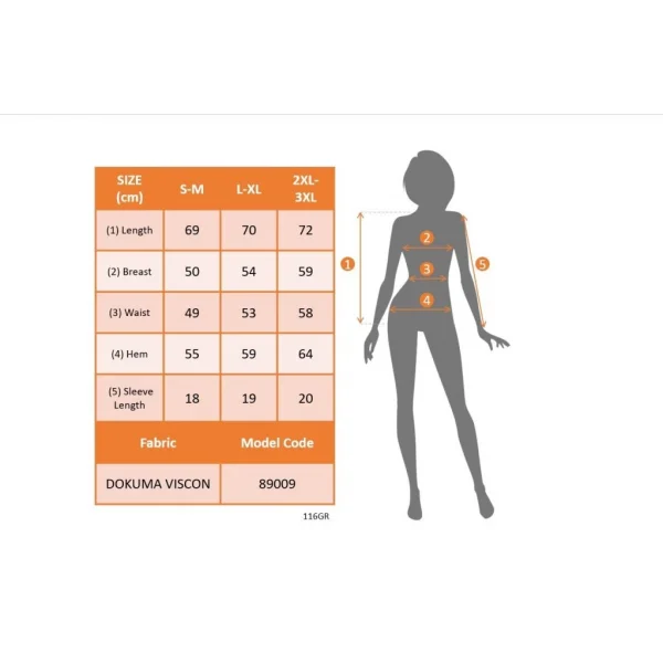 Kadın Kısa Kollu Yakadan Fermuarlı Puantiyeli Uzun Dokuma Viskon Bluz