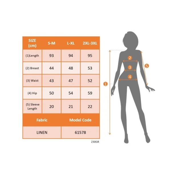 Kadın Kısa Kollu Yakası Açık Fermuarlı Cep Detaylı Ithal Keten Elbise