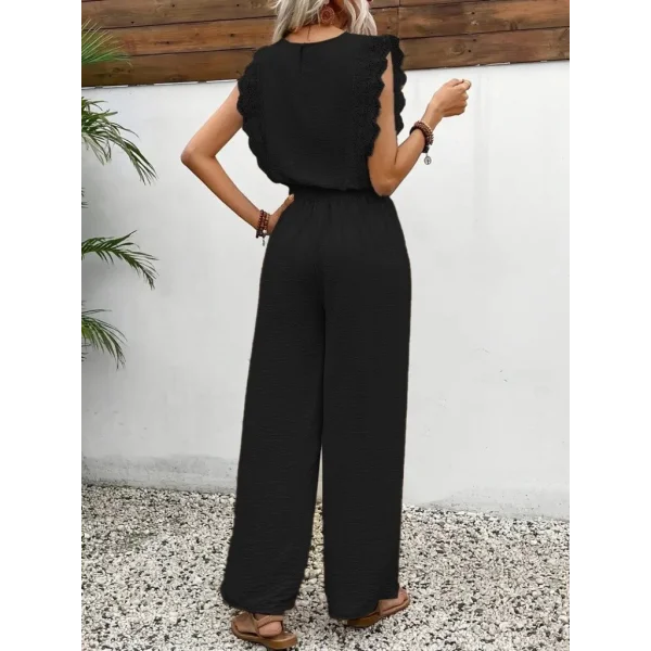 Kadın Kolsuz Bisiklet Yaka Aerobin Bluz Ve Bağcıklı Pantolon