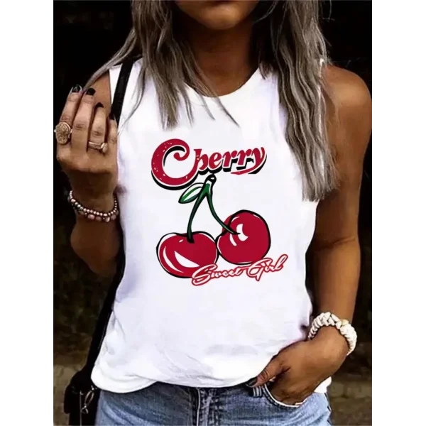 Kadın Kolsuz Bisiklet Yaka Desenli Viskon Bluz