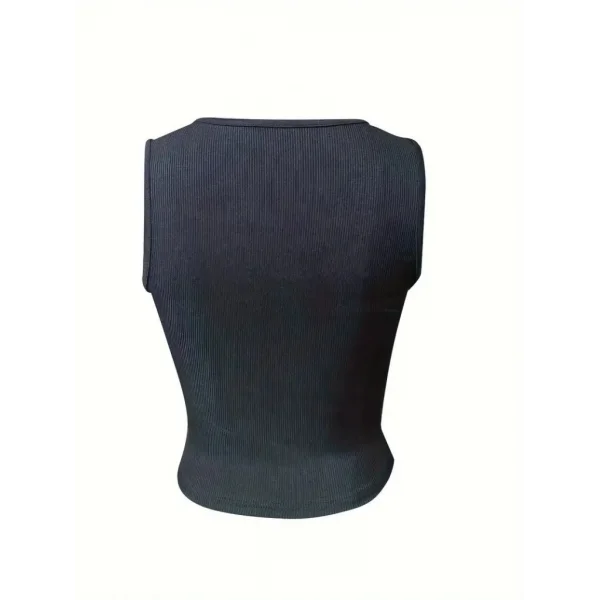 Kadın Kolsuz V Yakalı Kaşkorse Bluz