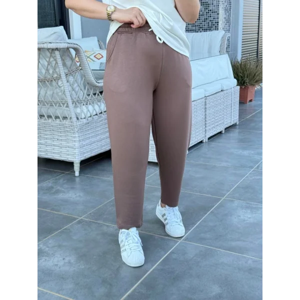 Kadın Kristal Kumaş Garnili Cep Detaylı Ikili Takım