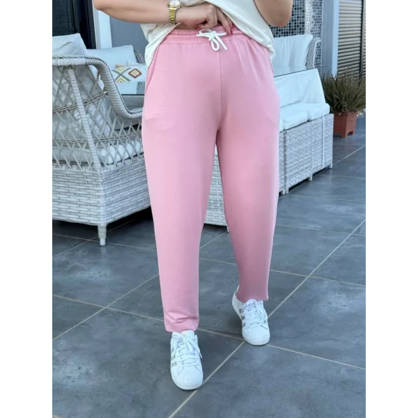 Kadın Kristal Kumaş Garnili Cep Detaylı Ikili Takım