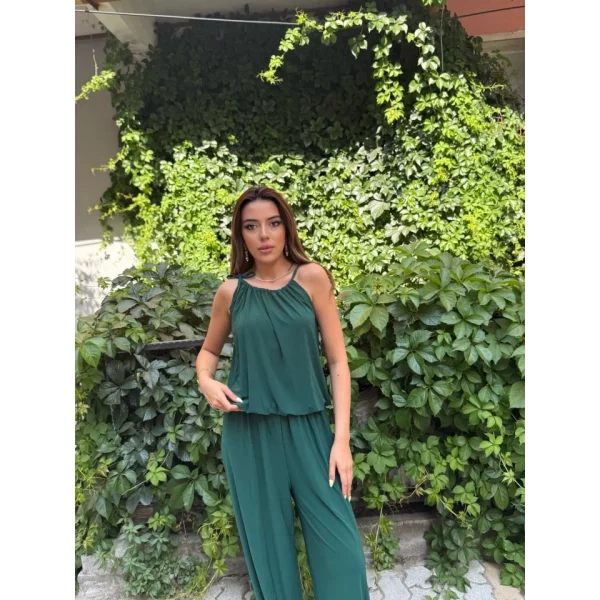 Kadın Omuz Askılı Döküm Detay Salaş Sandy Bluz