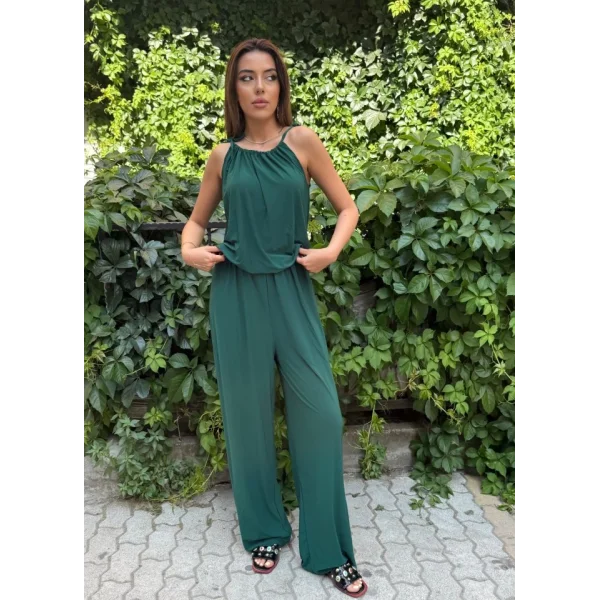 Kadın Omuz Askılı Döküm Detay Salaş Sandy Bluz