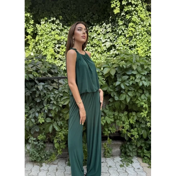 Kadın Omuz Askılı Döküm Detay Salaş Sandy Bluz