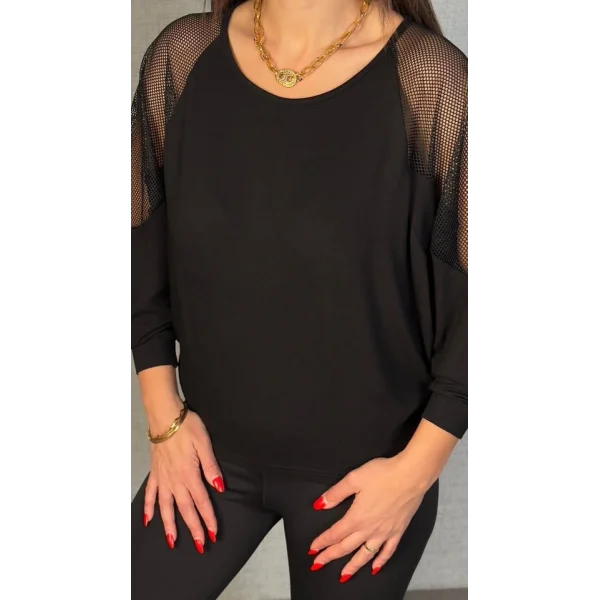 Kadın Omuzları File Detay Fakir Kol Bluz