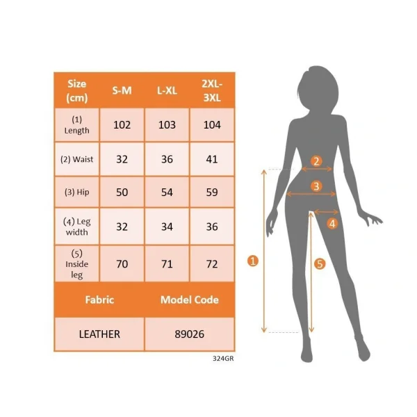 Kadın önden Fermuarlı Cepli Geniş Kesim Lame Deri Pantolon