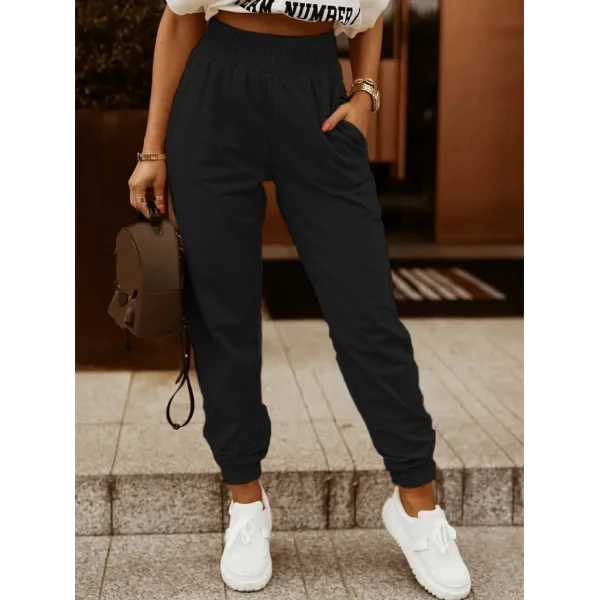 Kadın Paça Ve Bel Lastik Detaylı Iki Iplik Cepli Eşofman Altı